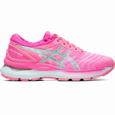 Asics Gel-Nimbus 22 - Naisten Juoksukengät - Pinkki/Hopea